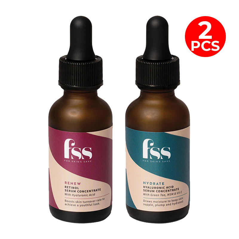 For Skins Sake FSS Hyaluronic Acid Serum + Retinol Serum