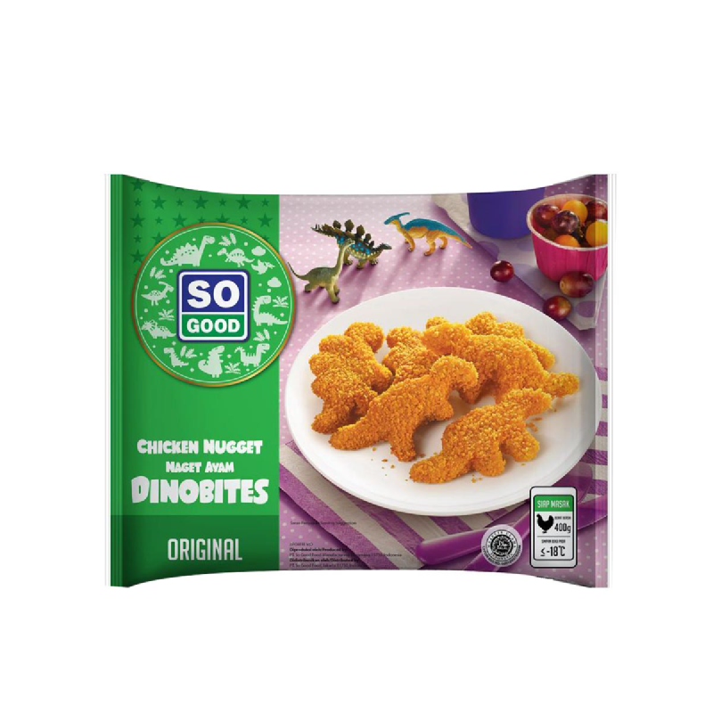 So Good Ayam Nugget Dinobites Original 400 gr
