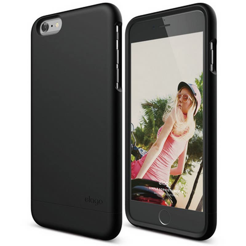 Elago Outfit Case for iPhone 6 Plus - Matt Black + Black