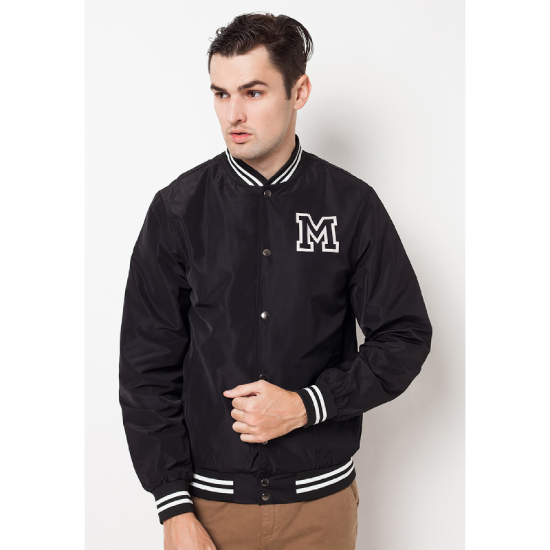 Black M Varsity Jacket