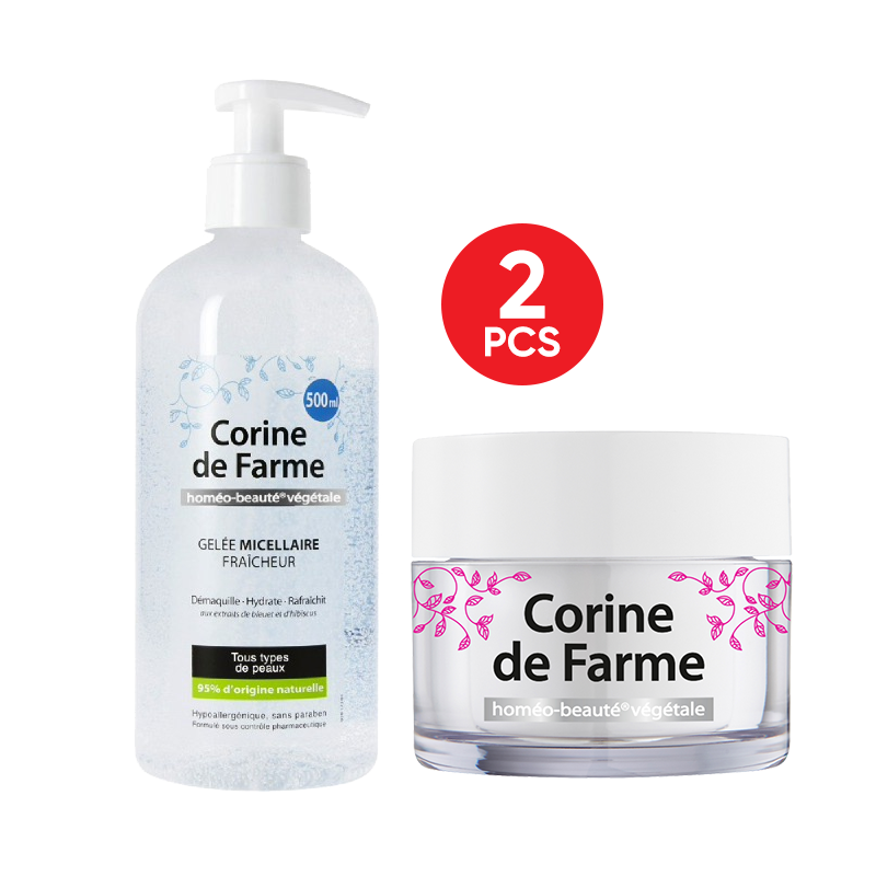 Corine De Farme Gentle Hydrating Cream 50ml Micellar Gel Refreshing Ilotte