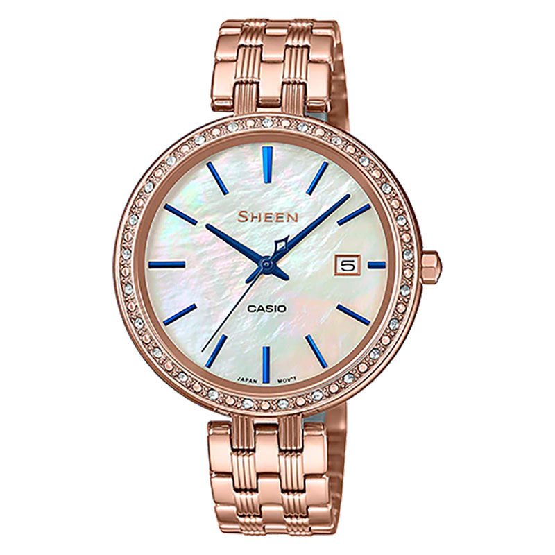 casio mother of pearl watch