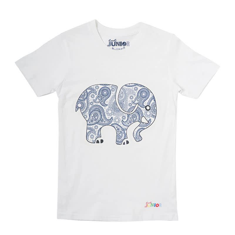 Elephant-Wbzwhite T-Shirt Kids