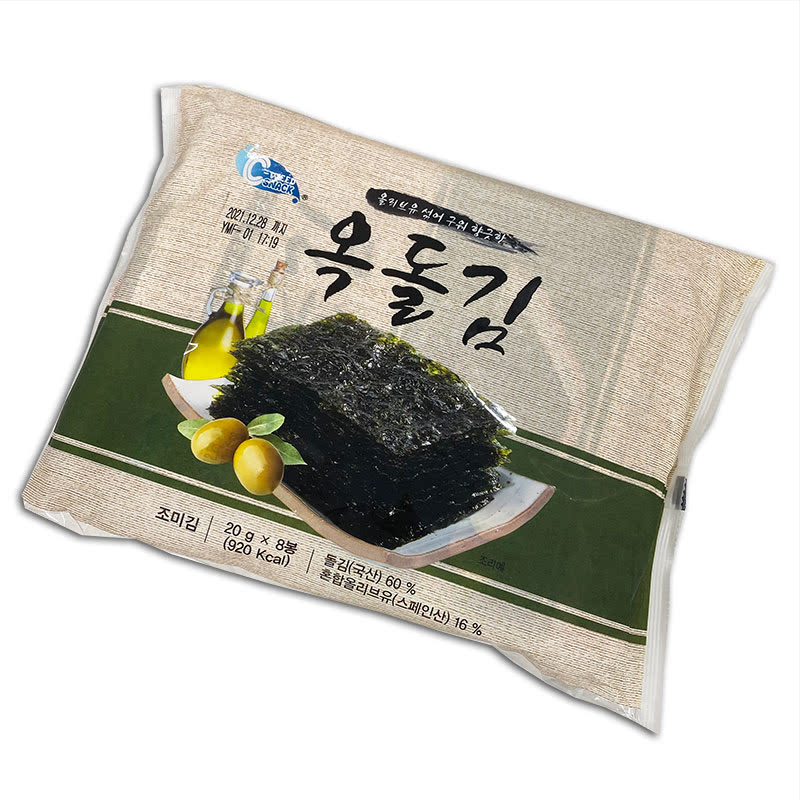 OKDOL Seaweed Snacks, 20g X 8packs