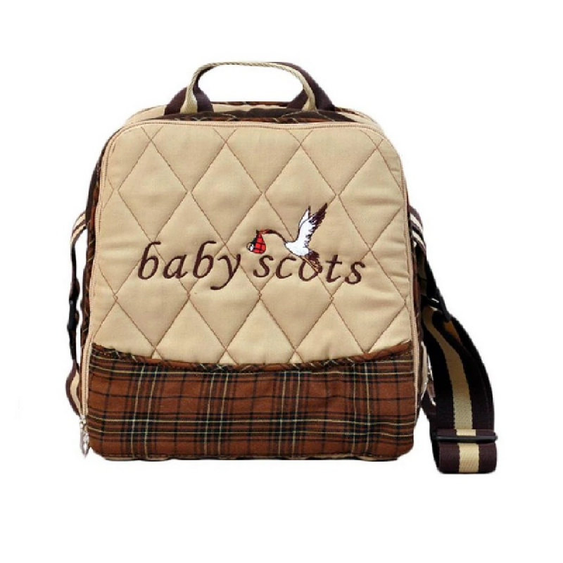 Baby Scots Tas Alumunium Foil Keep Warm Embroidery BagISEDB019 Cokelat