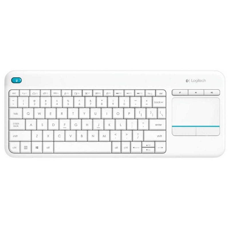 Logitech K400 Plus Wireless Touch Keyboard - Putih - AP