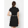 Agatha Skater Dress With Pointed Flat Collar Black