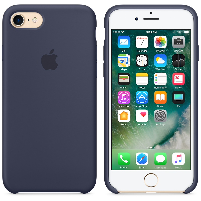 iPhone 7 Silicone Case - Midnight Blue