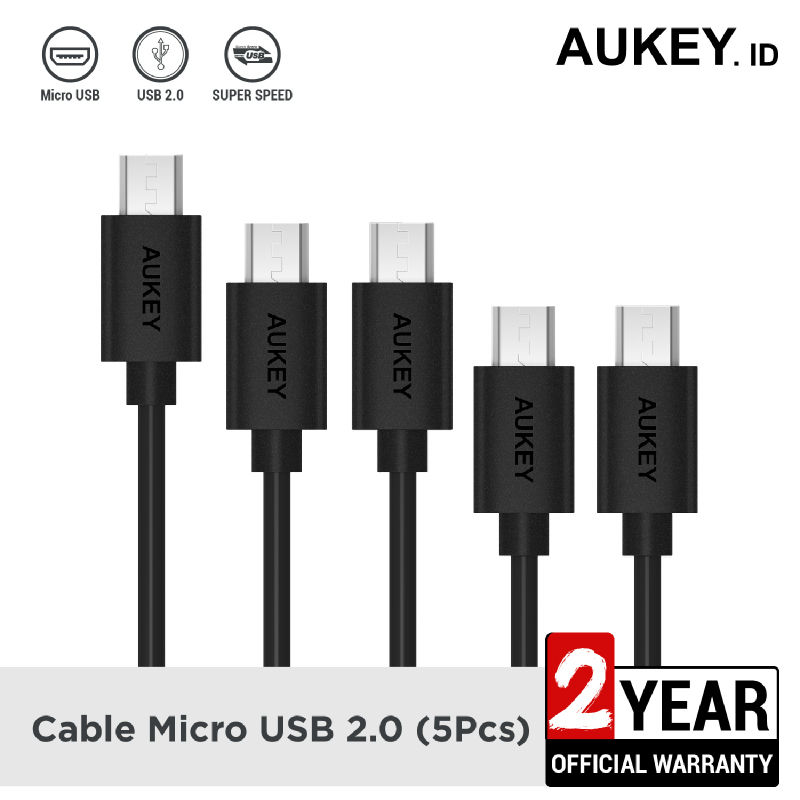 Aukey Cable Micro USB 2.0 (5Pcs) - 500256