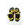 3Second Women Sandals 1806 Yellow