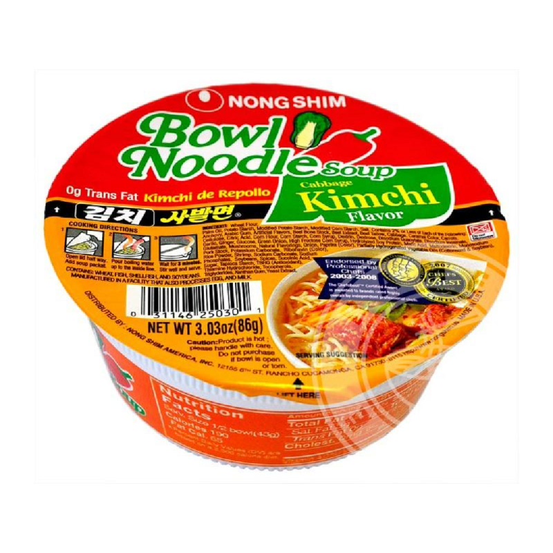 Nongshim Bowl Noodle Kimchi 200 Gr