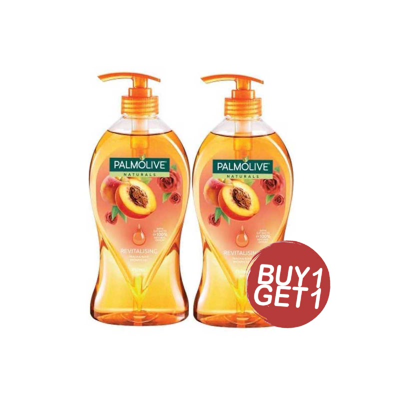 Palmolive Body Wash Revitalising Peach 750 Ml (Buy 1 Get 1)