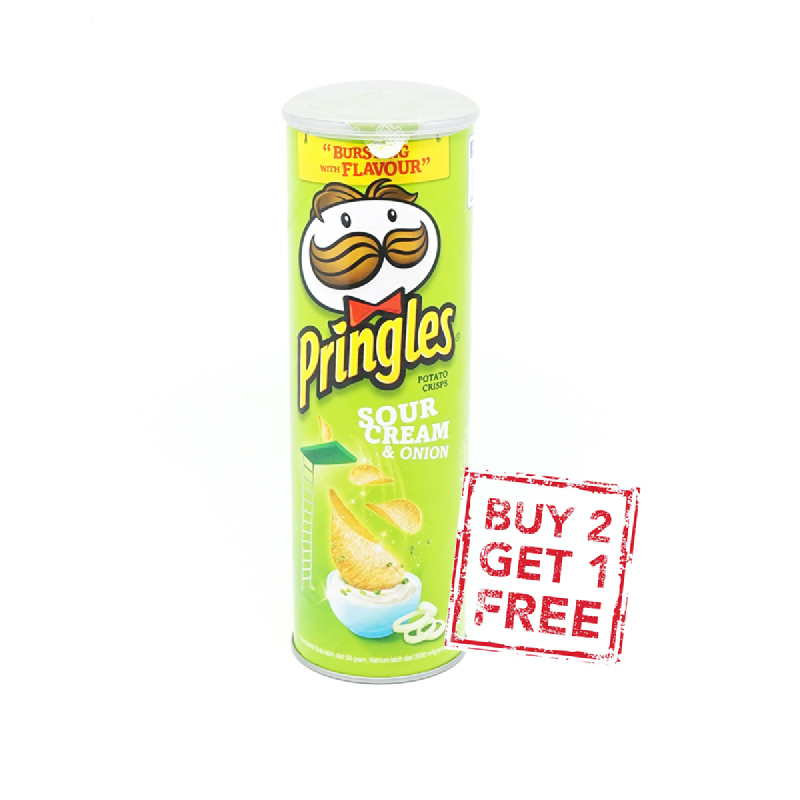 Pringles Sour Cream & Onion 110 G (Buy 2 Get 1)