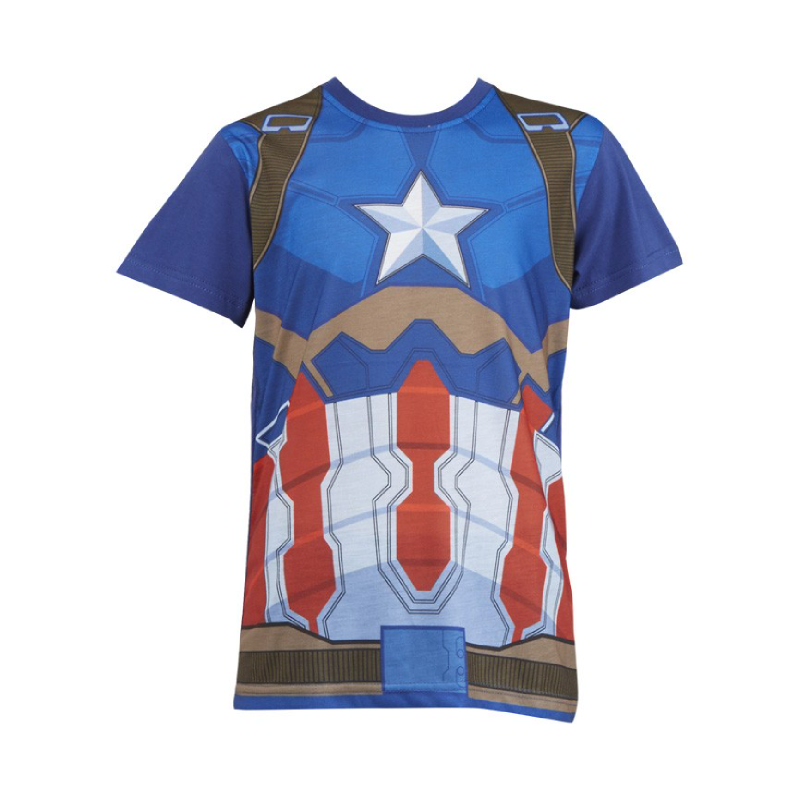 Civil War Captain America Body T-shirt Kids Blue