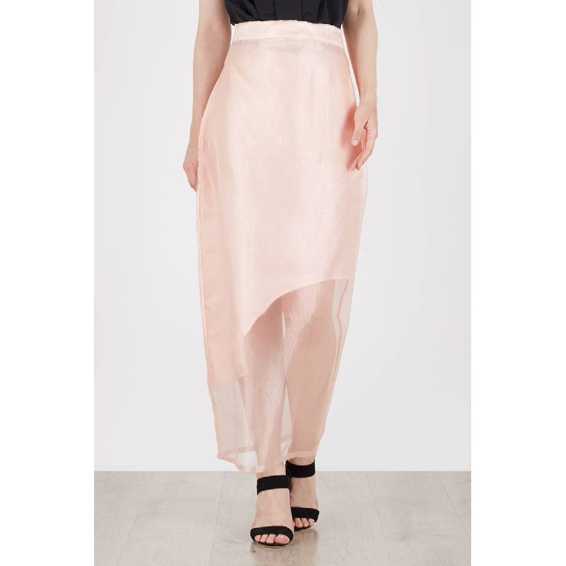 Sadie Low Contrast Sheer Skirts Pink