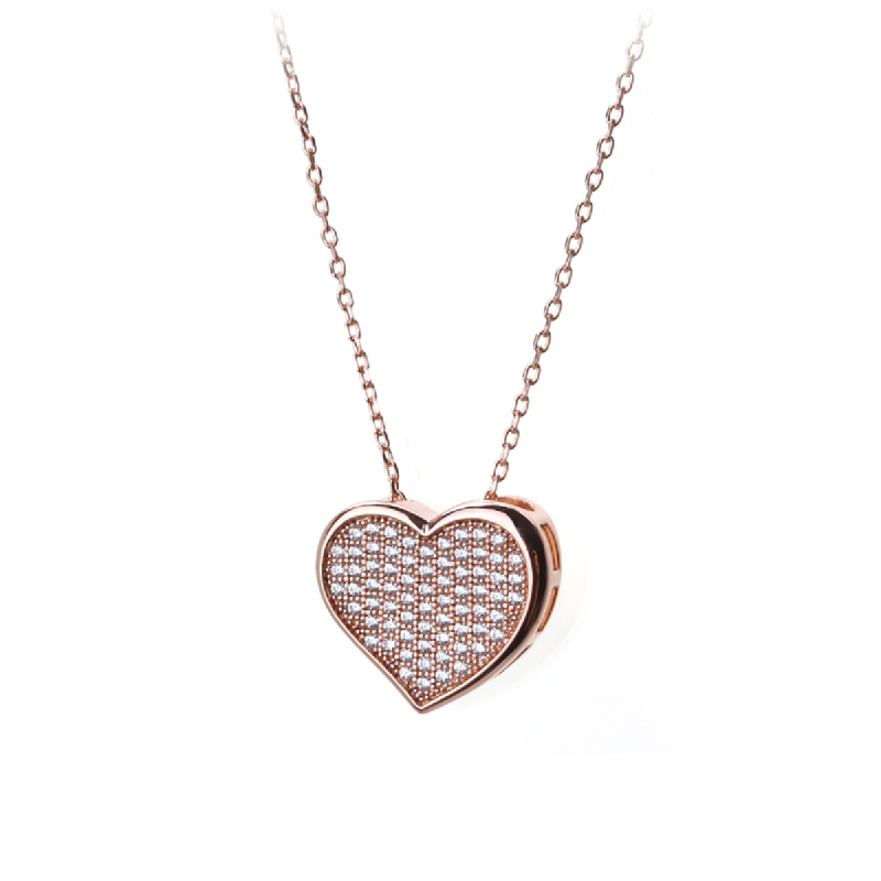  Kalung  Korea Cocoa Jewelry Candy Love Necklace Rose  Gold  