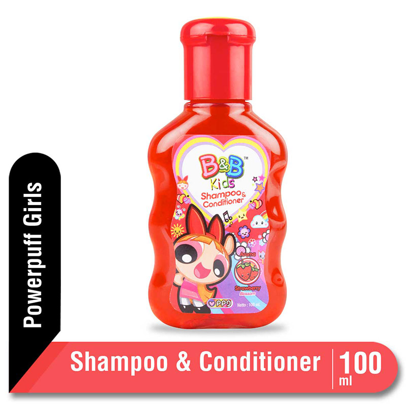 B&B Kids Shampoo and Conditioner Strawberry 100 Ml