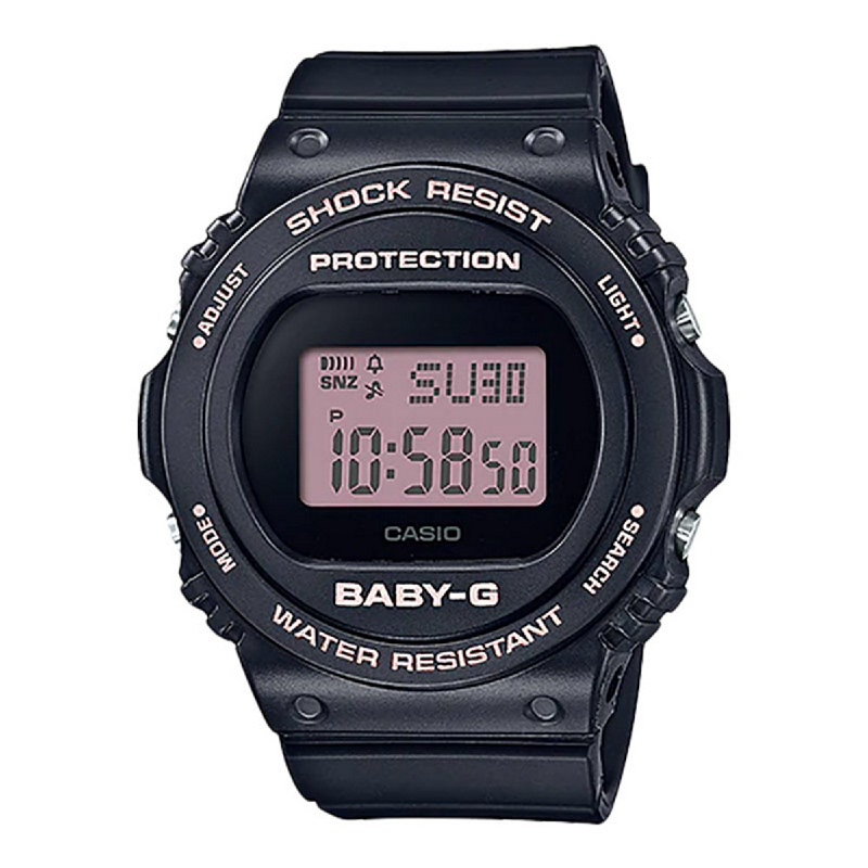 Jam Tangan Wanita Casio Baby-G BGD-570-1BDR Ladies Digital Dial Black Resin Strap
