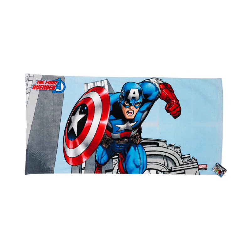 Captain America Bath Towel Blue 