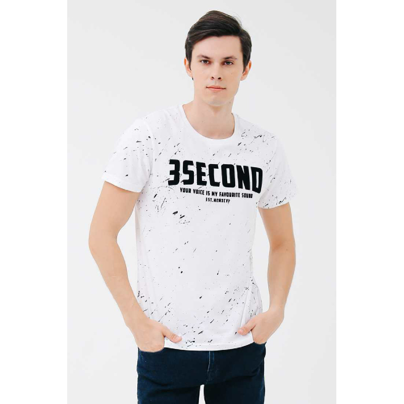 3Second Men Tshirt 8401.White