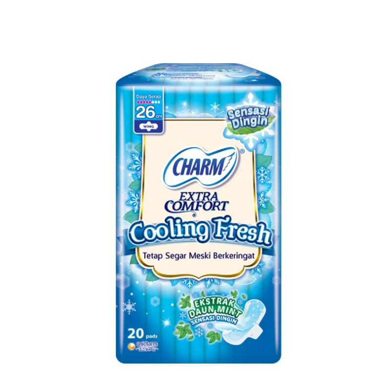 Charm Pembalut Cooling Fresh Wings 26 Cm 20 Pads