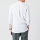Henley Neck Three Quarter Roll-up Linen Shirt GS7203C - White