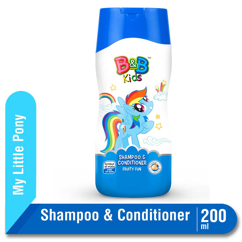 B&B Kids Shampoo and Conditioner Little Pony Fruity Fun 200 Ml