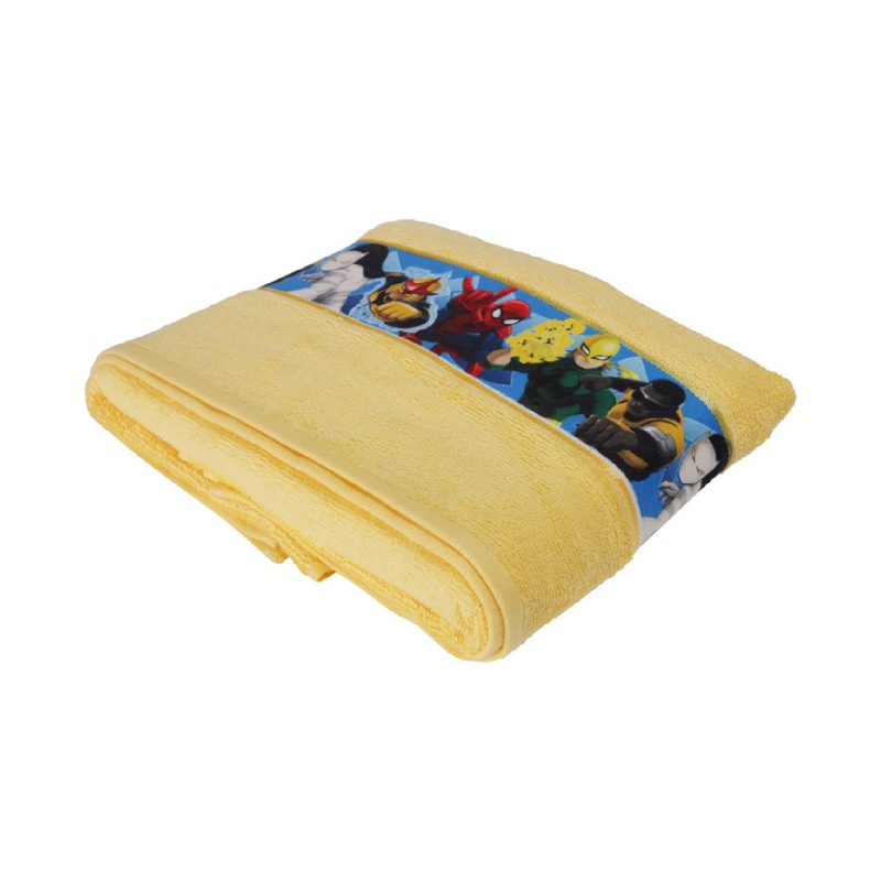 Spiderman Bath Towel Yellow