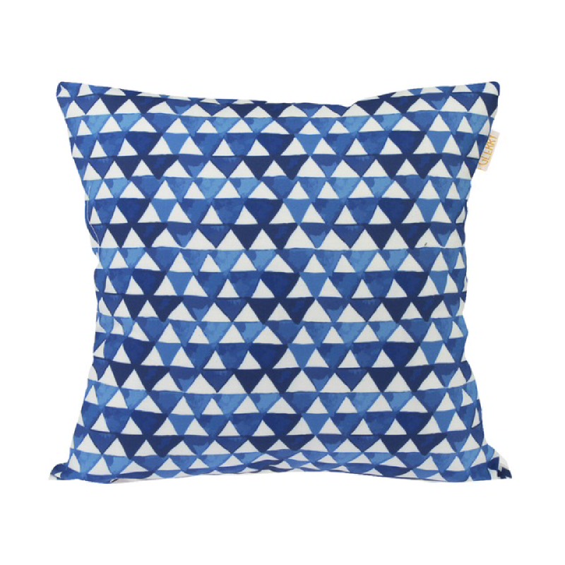 Prismatic Blue Cushion  - Biru & Putih