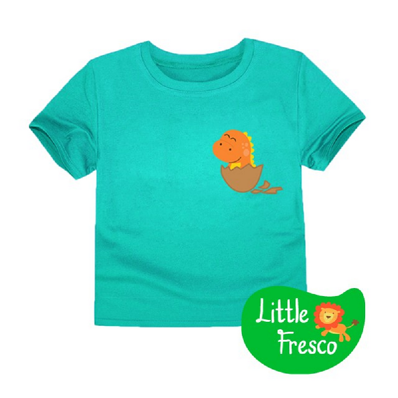 Little Fresco - Kaos Anak Baby Dino Hijau Muda