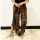 Batik Chic Celana Belah Brown