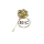 House Of Cuff Korsase Bunga Corsage Brooch Pastel Gold Flower Lapel Pin