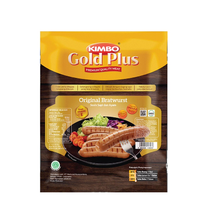 Kimbo Gold Plus Bratwurst Original 360Gr