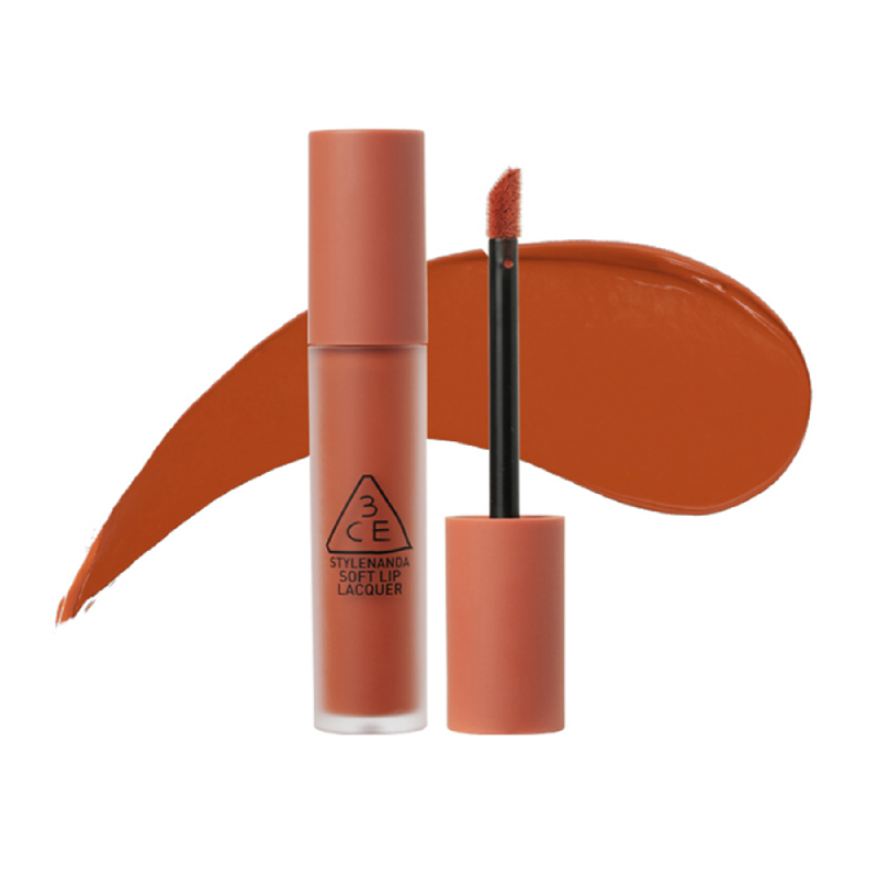 3CE Soft Lip Lacquer - Tawny Red