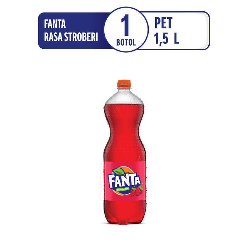  Fanta  Strawberry Botol  1500 Ml iStyle