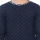 Knitwork Navy Checker Sweater KKM-19A