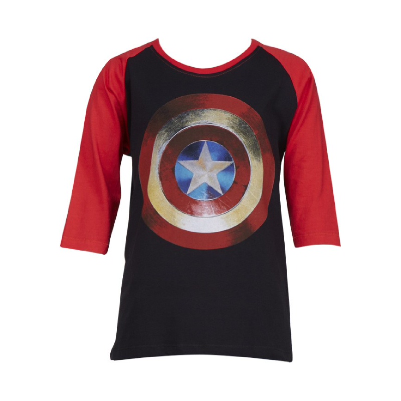 Civil War Shield Captain America T-shirt Kids Black