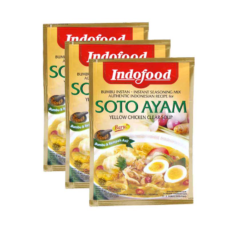 Indofood Bumbu Soto Ayam 45 Gr (Buy 2 Get 1)