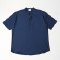 [BL0470] Ice Henley Neck Short Sleeve Shirt - Navy