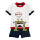 Baby Boy Rawr Tee & Short Pant Set Broken White