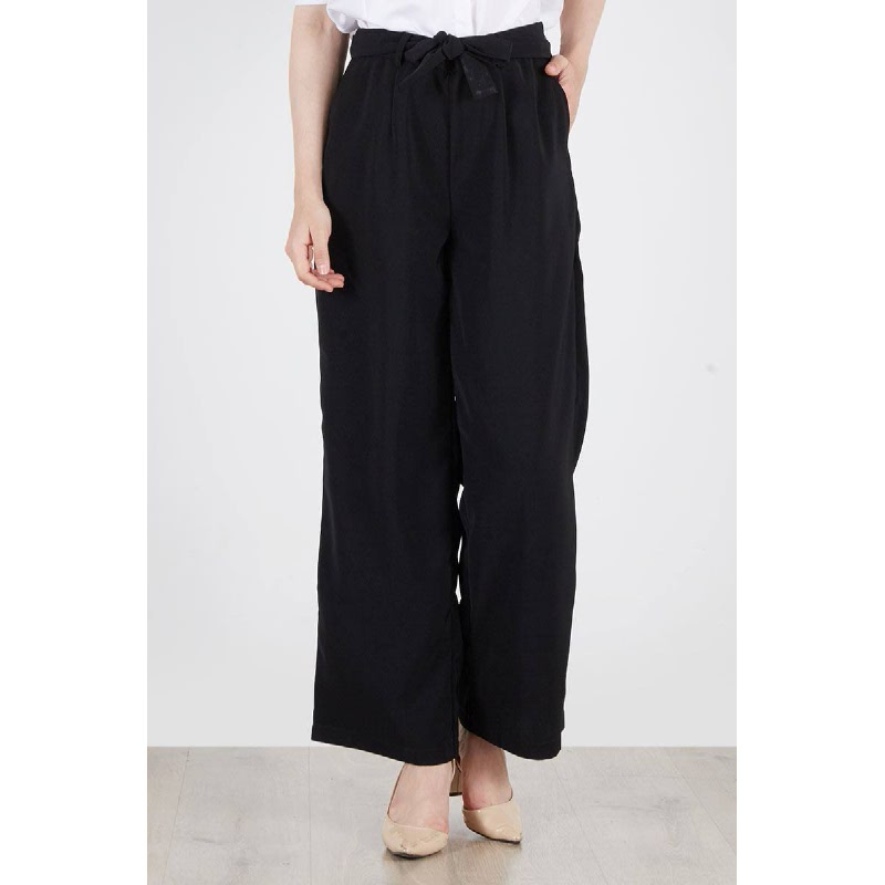 Sybella Bow Pants Black