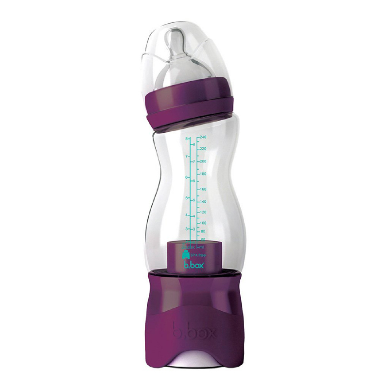 B Box The Essential Baby Bottle and Dispenser Plum Punch
