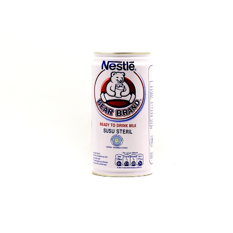 Bear Brand Rtd Milk Tin 189ml