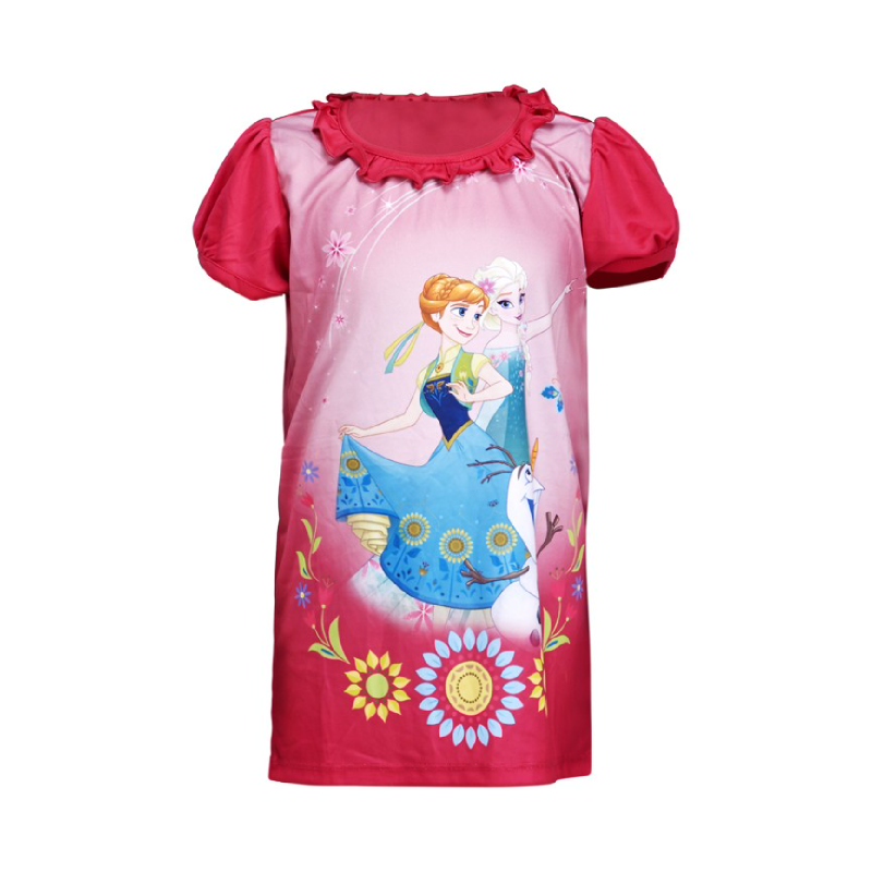 Frozen Princess Anna and Elsa T-shirt Red