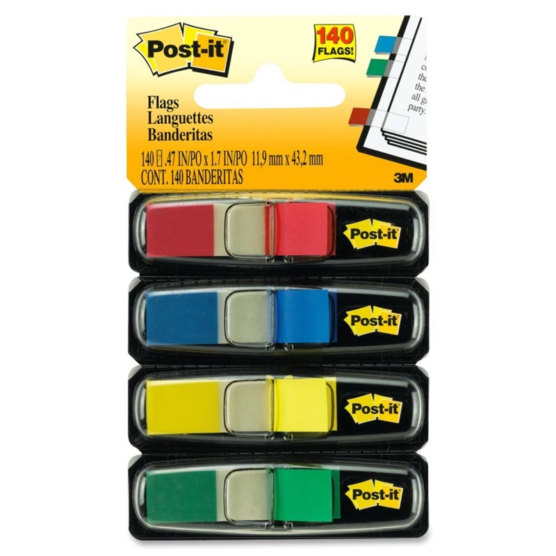 Post-It 683-4 Small Size Flags Assorted 24PK-CV