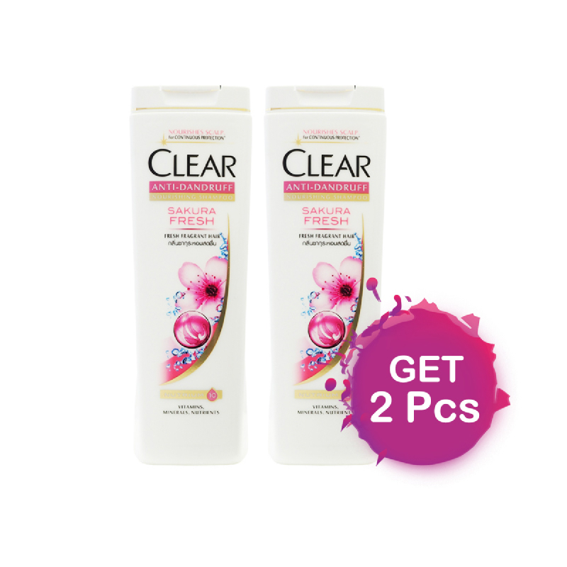 Clear Shampoo Sakura Fresh 340 Ml (Get 2)