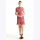 Bateeq Short Sleeve Dobby Print Dress FL011B-FW17 Red