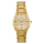 Alba AH7S22X1 Ladies Champagne Dial Gold Stainless Steel Strap