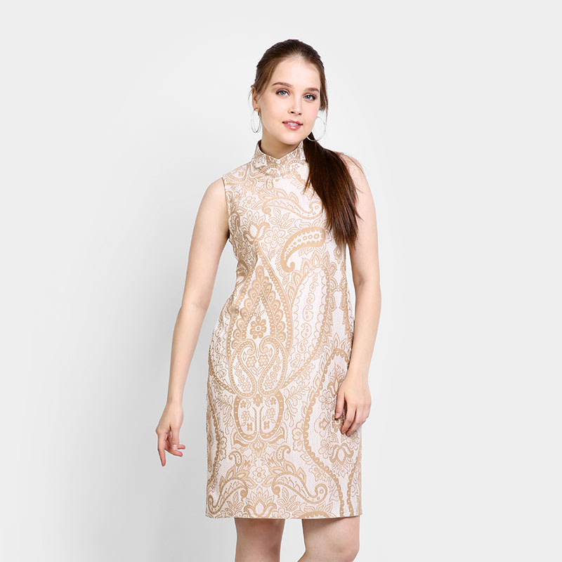 Elle EL-17-001 Gold Dress