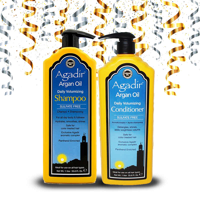 Agadir Volumizing Set Shampoo + Conditioner 1 Liter